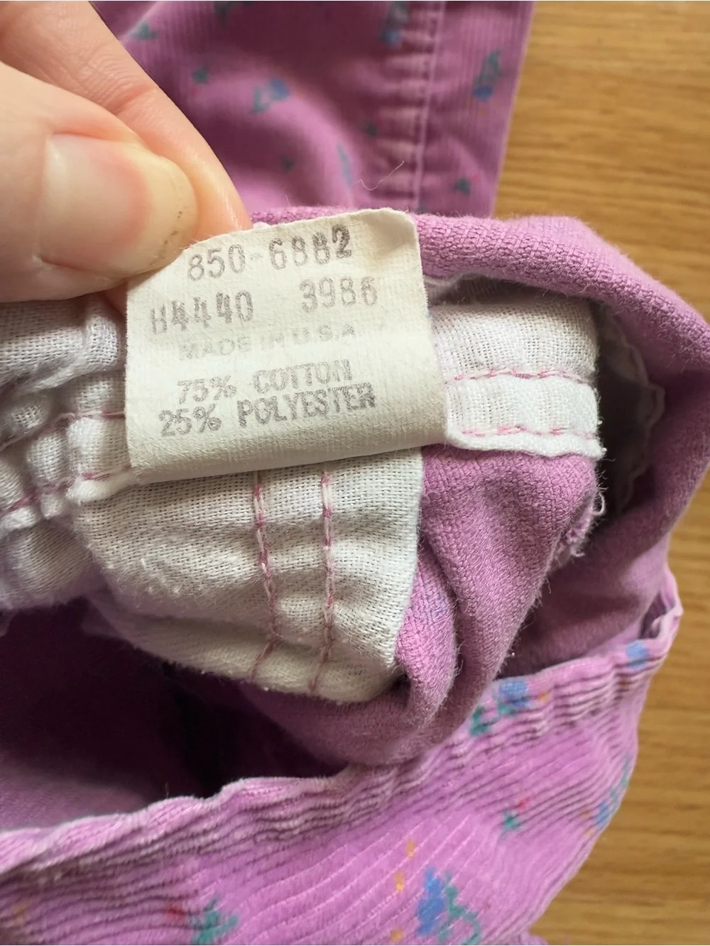 Vintage 90s OshKosh B'Gosh Purple Floral Corduroy Overalls – 12 Months